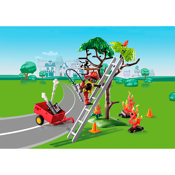 Playmobil 70917 D.O.C. - Acción Rescate de Bomberos ¡Rescata al gato! - Imatge 2