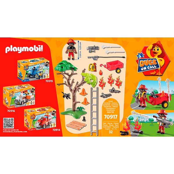 Playmobil 70917 D.O.C. - Ação Resgate dos Bombeiros. Resgate ao gato! - Imagem 3