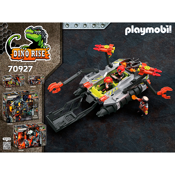 Playmobil Dino Rise 70927 Comet Corp. Taladro de Demolición - Imatge 3