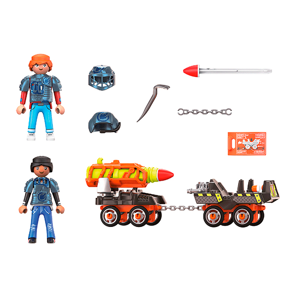Playmobil Dino Rise 70929 Dino Mine Carro de Cohetes - Imatge 1