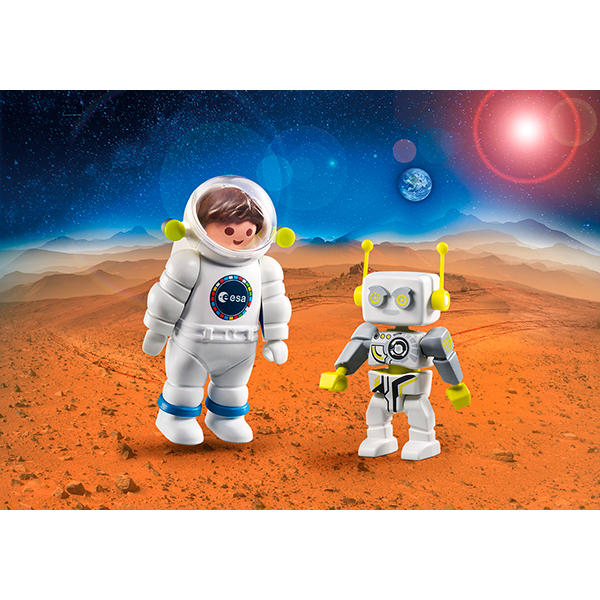 Playmobil 70991 Duo Pack Astronauta ESA e ROBert - Imagem 2