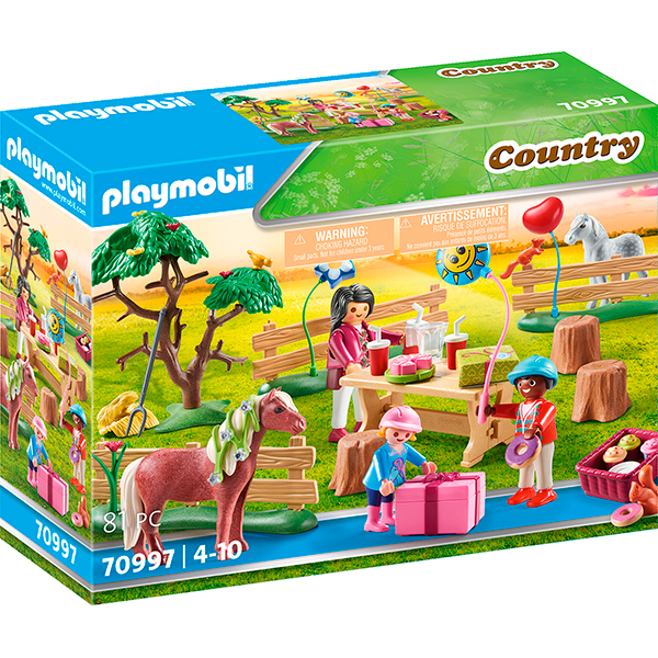 Playmobil 70997 Fiesta de Cumpleaños en la Granja de Ponis - Imagen 1