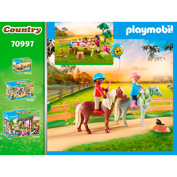 Playmobil 70997 Fiesta de Cumpleaños en la Granja de Ponis - Imatge 3