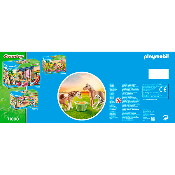 Playmobil 71000 2 Ponis Islandeses con Potro - Imagen 3