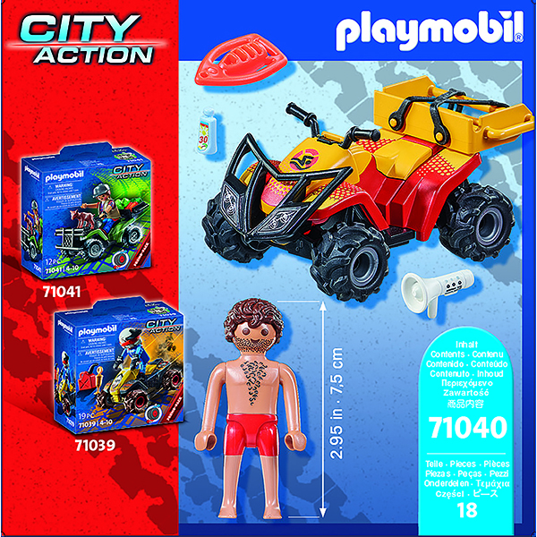 Playmobil 71040 City Action Quad de Rescate - Imagen 2
