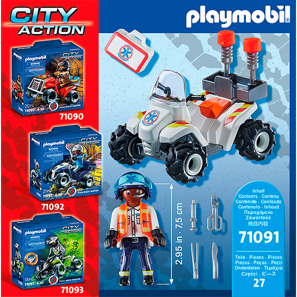 Playmobil City Action 71091 Rescate - Speed Quad - Imatge 3