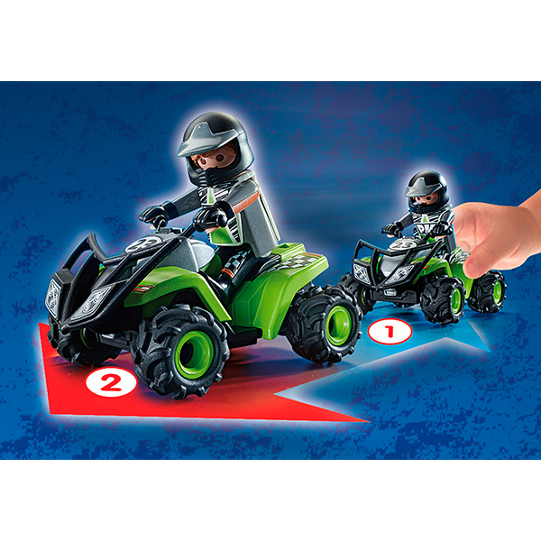 Playmobil City Action 71093 Corrida - Speed Quad - Imagem 4