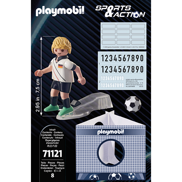 Playmobil Sports & Action 71121 Jogador de Futebol - Alemanha - Imagem 3
