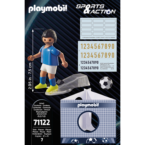 Playmobil Sports & Action 71122 Jogador de Futebol - Itália - Imagem 3