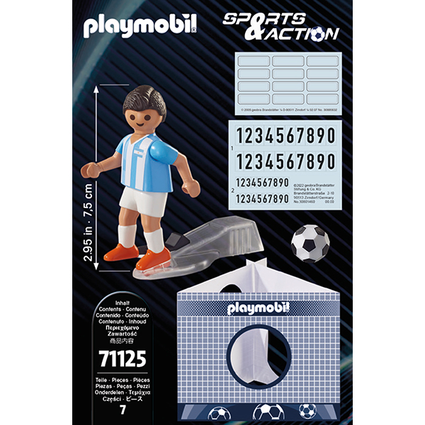 Playmobil Sports & Action 71125 Jugador de Fútbol - Argentina - Imagen 3