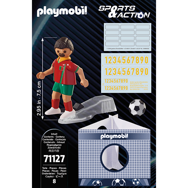 Playmobil Sports & Action 71127 Jogador de Futebol - Portugal - Imagem 3