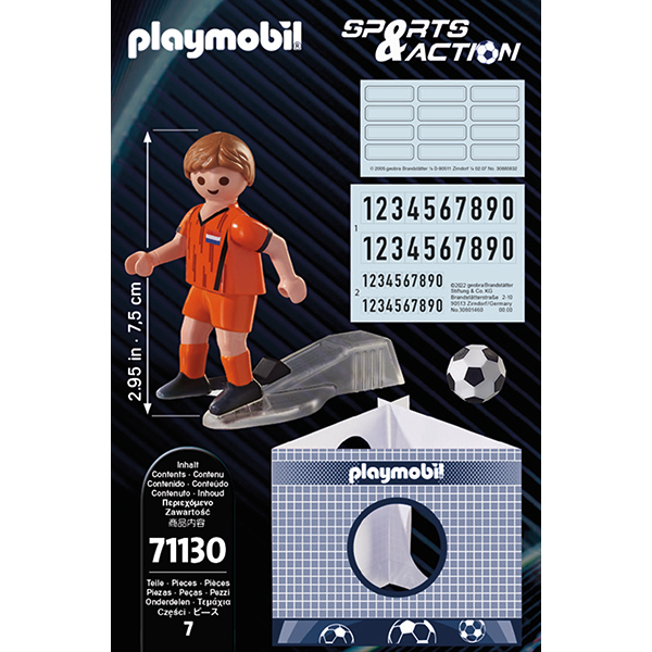 Playmobil Sports & Action 71130 Jugador de Fútbol - Países Bajos - Imagen 3