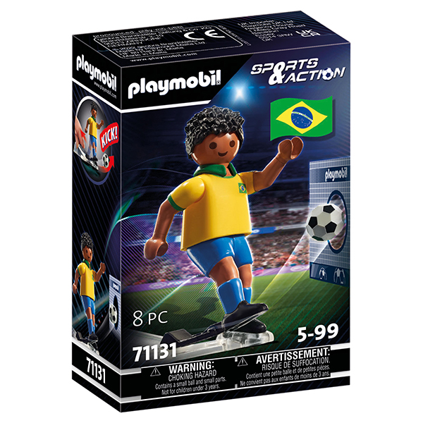 Playmobil Sports & Action 71131 Jogador de Futebol - Brasil - Imagem 1