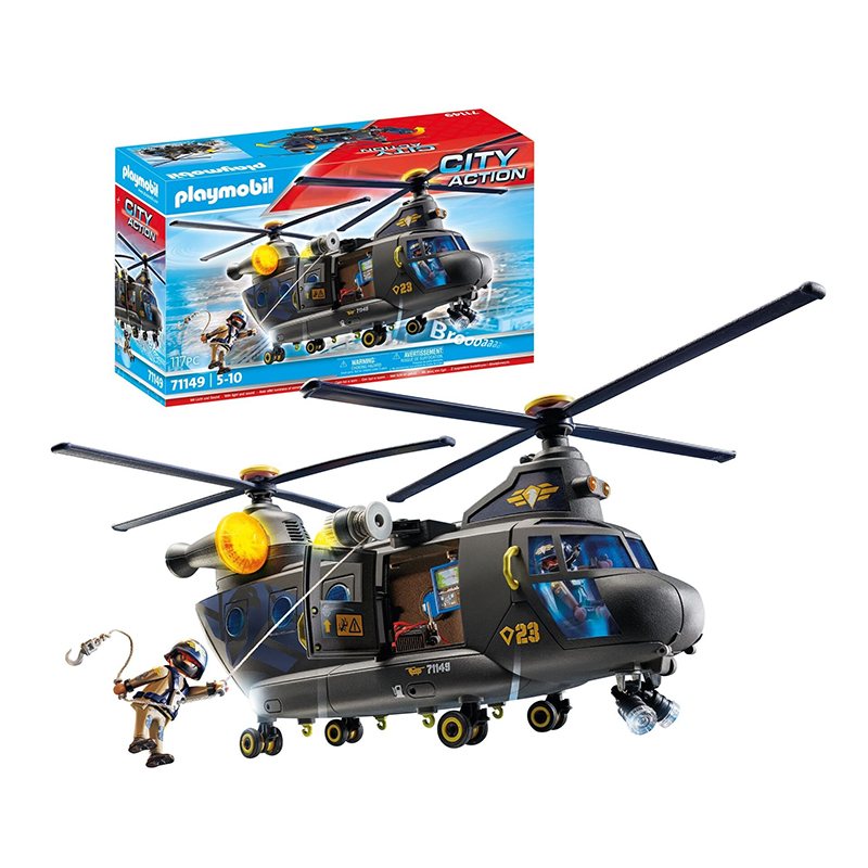 Playmobil City Action 71149 - Fuerzas Especiales - Helicóptero Banana - Imagen 1