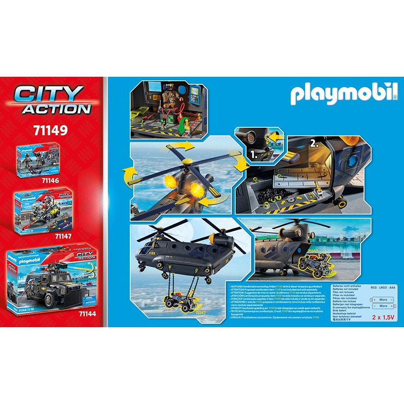 Playmobil City Action 71149 - Fuerzas Especiales - Helicóptero Banana - Imagen 2