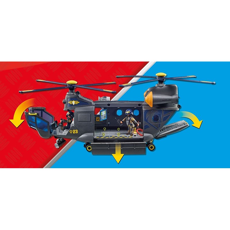 Playmobil City Action 71149 - Fuerzas Especiales - Helicóptero Banana - Imagen 4