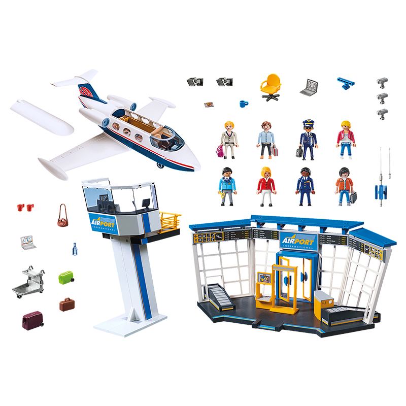 Playmobil City Action 71153 - Aeropuerto con Avión y torre - Imagen 1