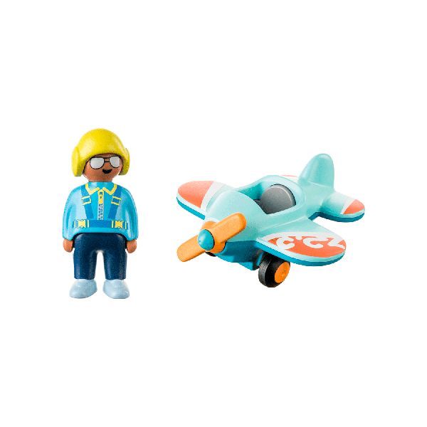 Playmobil 1.2.3 71159 Avión - Imagen 1
