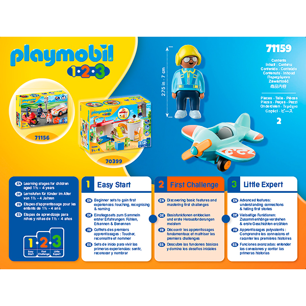 Playmobil 1.2.3 71159 Avión - Imatge 3