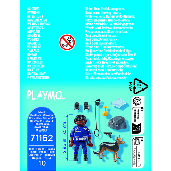 Playmobil 71162 Special Plus Policía con Perro - Imatge 2
