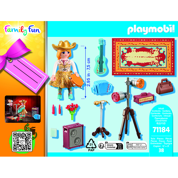 Playmobil 71184 Family Fun Cantor de Música Country - Imagem 2
