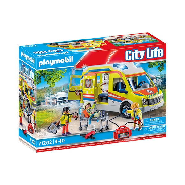 Playmobil 71202 City Life Ambulancia con luz y sonido - Imagen 1