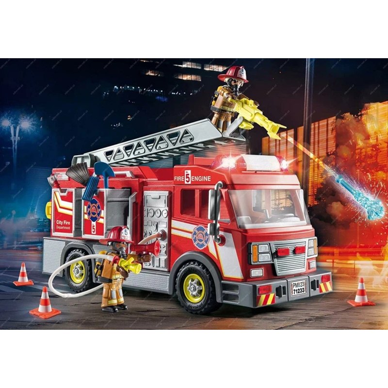 Playmobil City Action 71233 - Camión de Bomberos con escalera - Imagen 2