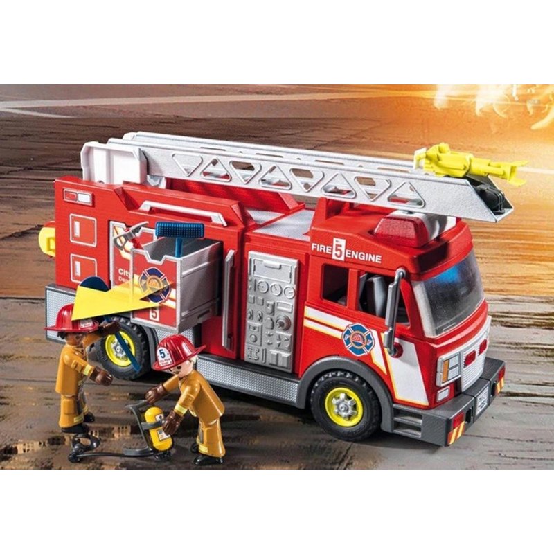 Playmobil City Action 71233 - Camión de Bomberos con escalera - Imagen 3