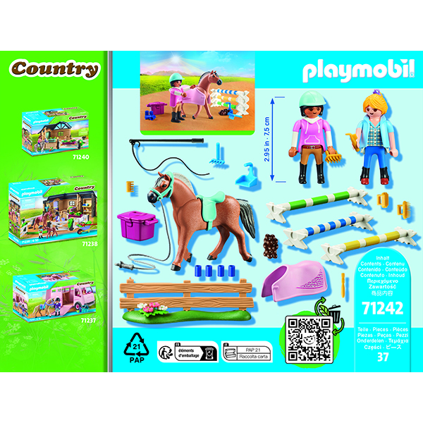 Playmobil 71242 Country Aula de Equitação - Imagem 2