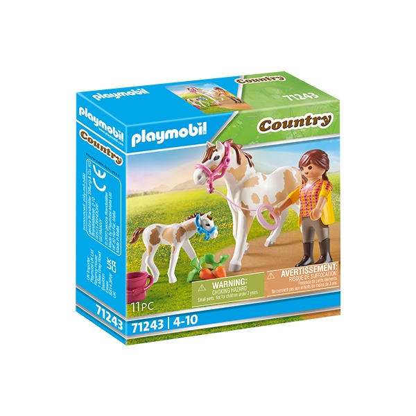 Playmobil 71243 Country Caballo con Potro - Imagen 1