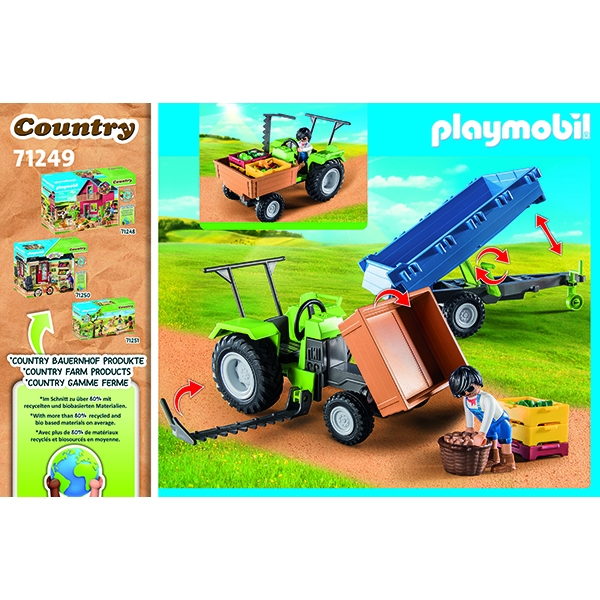 Playmobil 71249 Country Tractor con remolque - Imagen 2