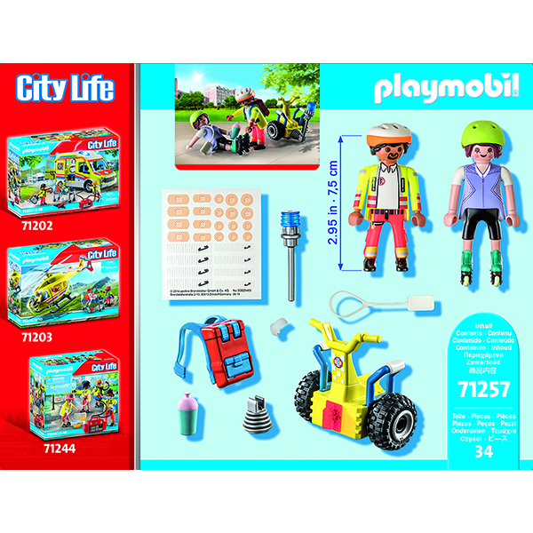 Playmobil 71257 City Life Starter Pack Rescate con Balance Racer - Imagen 2