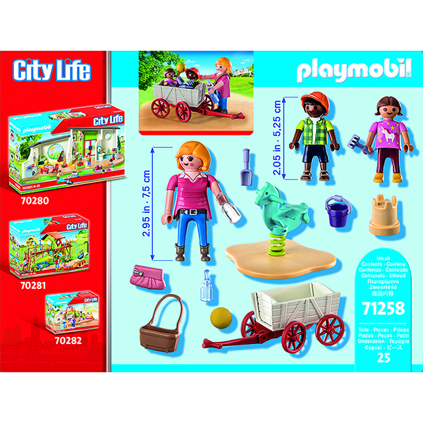 Playmobil 71258 City Life Starter Pack Educadora con Carrito - Imagen 2