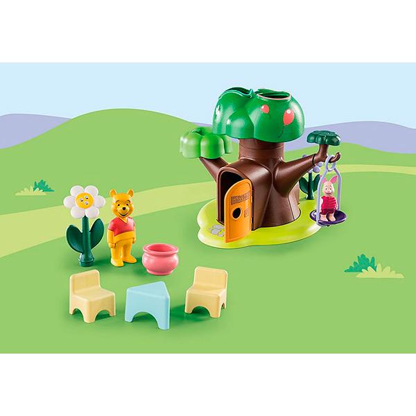 Playmobil 1.2.3 Disney: Ursinho Pooh e Casa na Árvore do Leitão - Imagem 2