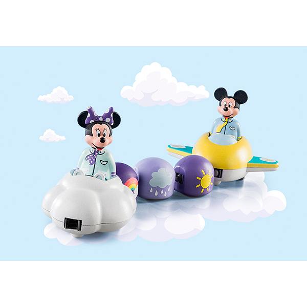 Playmobil 1.2.3 Disney: Mickey y Minnie Tren Nube - Imagen 1