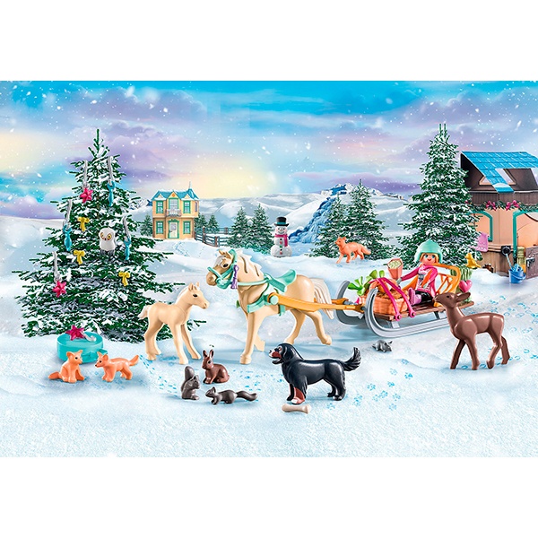 Playmobil Christmas 71345 - Calendario de Adviento Paseo en trineo - Imatge 1