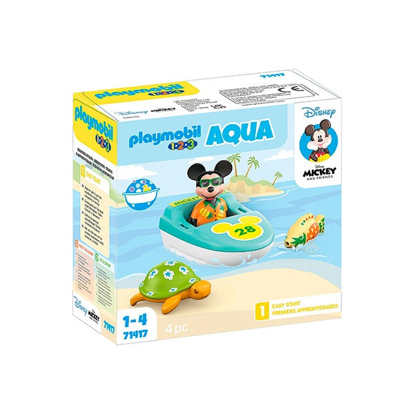 71417 Playmobil 1.2.3 e Disney: passeio de barco com Mickey - Imagem 1