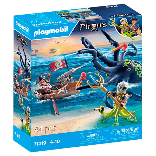 71419 Playmobil Pirates - Batalla con pulpo gigante - Imagen 1