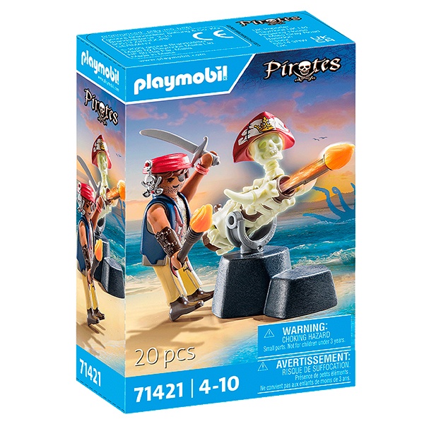 71421 Piratas Playmobil - Artilheiro Pirata - Imagem 1