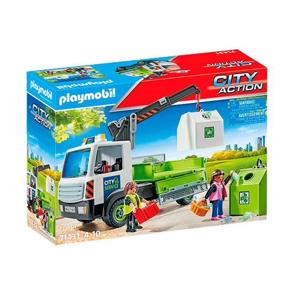 Playmobil City Action 71431 - Caminhão de lixo com contêiner - Imagem 1