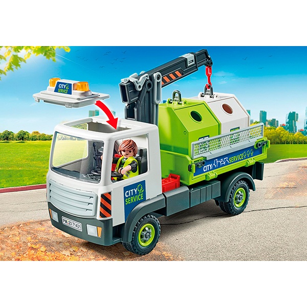Playmobil City Action 71431 - Camión de residuos con contenedor - Imagen 3