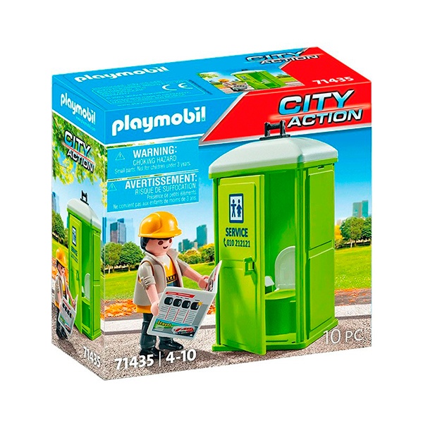 Playmobil City Action 71435 - Aseo portátil - Imagen 1