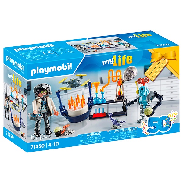 71450 Playmobil My Life - Pesquisador com robôs - Imagem 1