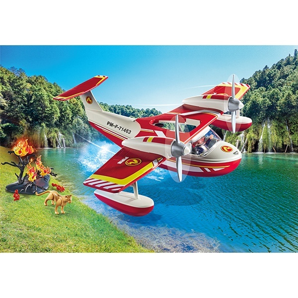 71463 Playmobil Action Heroes Hidroavião com função de extinção de incêndios - Imagem 1