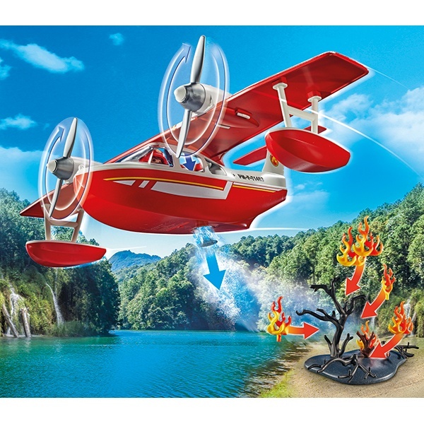 71463 Playmobil Action Heroes Hidroavião com função de extinção de incêndios - Imagem 2