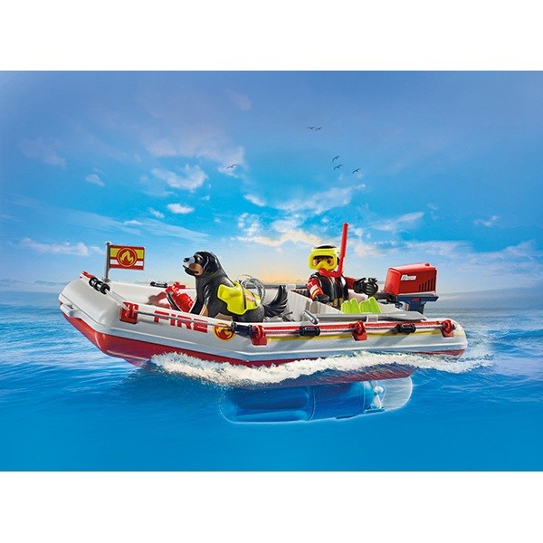 71464 Playmobil Action Heroes Bote de bomberos con moto acuática - Imatge 2