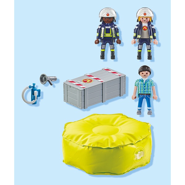 71465 Playmobil Action Heroes Bomberos con colchoneta - Imagen 4