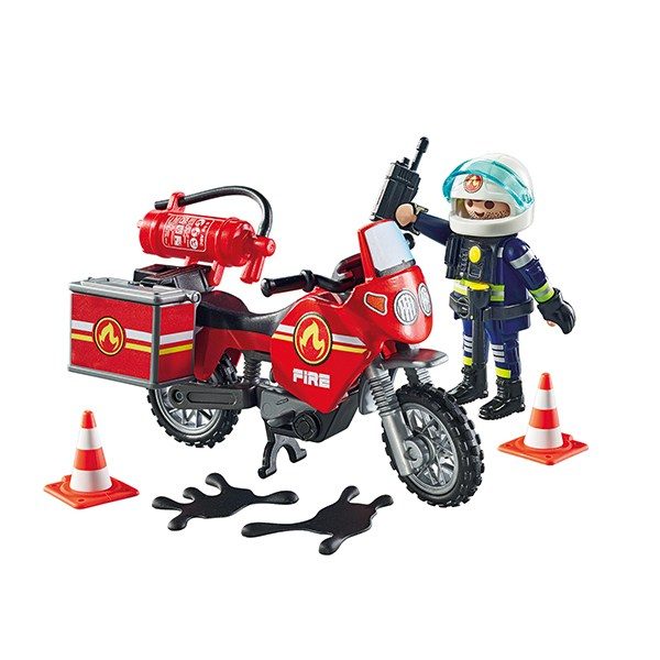 71466 Playmobil Action Heroes Moto de bomberos - Imagen 4