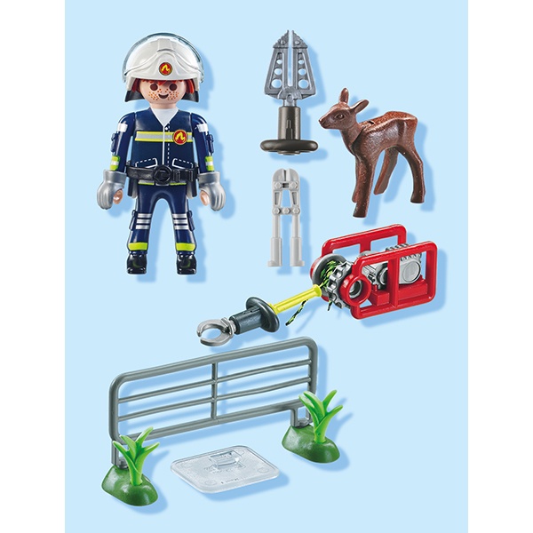 71467 Playmobil Action Heroes Misión bomberos: rescate de animal - Imatge 2