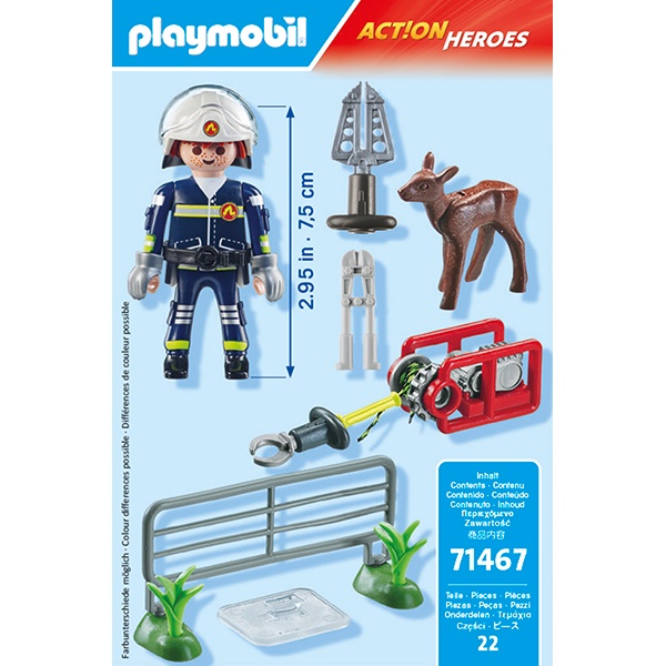 71467 Playmobil Action Heroes Misión bomberos: rescate de animal - Imagen 3